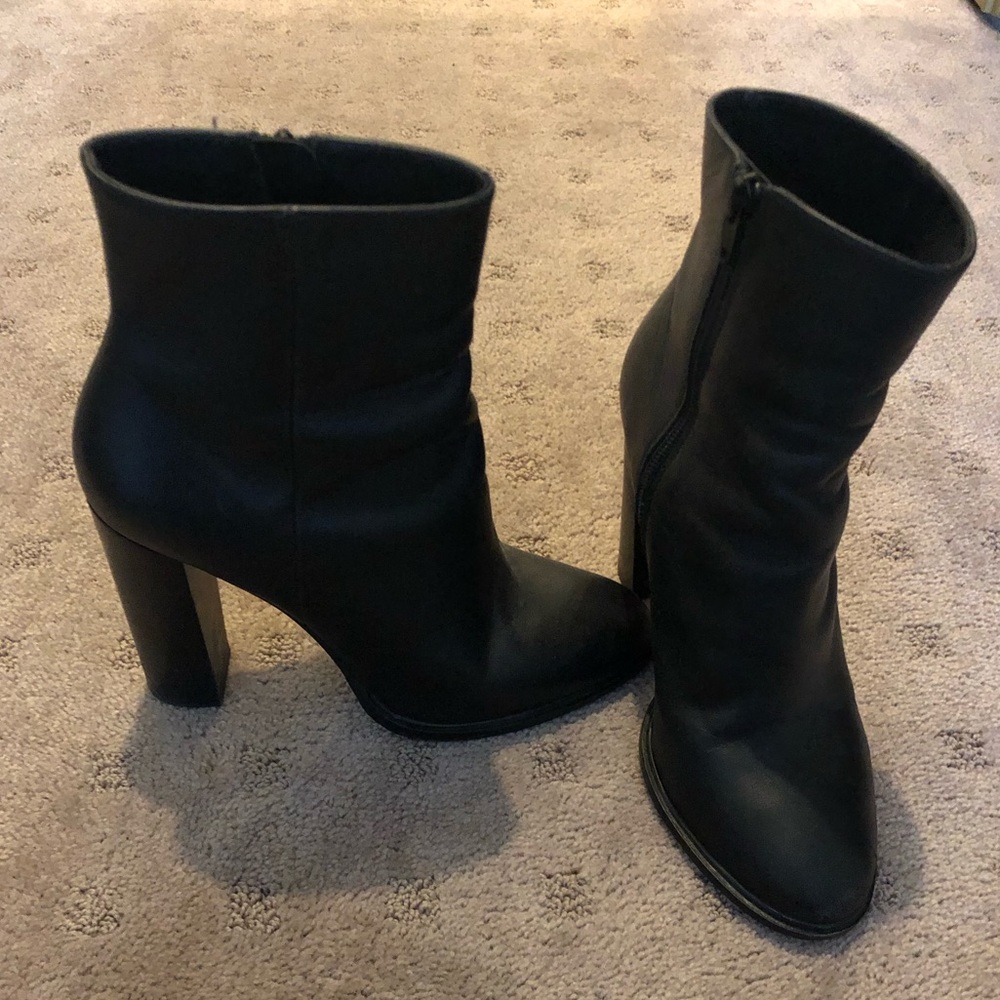 Vince Leather Booties